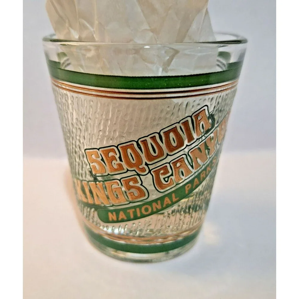 Sequoia  King's Canyon National Parks California Vintage Shot Glass